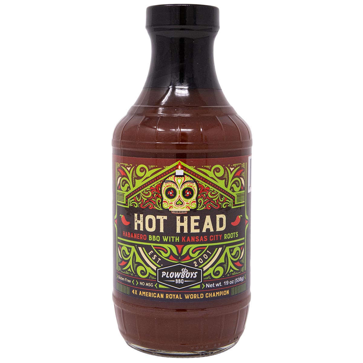 Plowboys BBQ Hot Head Sauce Meadow Creek Barbecue Supply