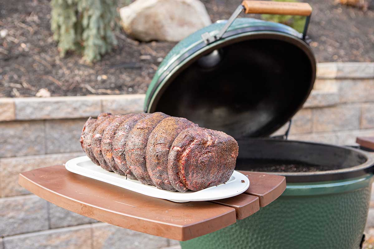 Holiday Recipe How to Smoke a Prime Rib on a Big Green Egg Meadow