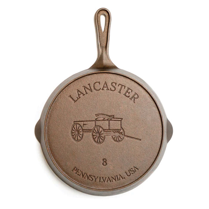 Lancaster No. 8 Cast Iron Skillet - Meadow Creek Barbecue Supply