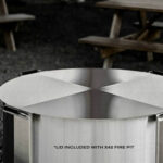 Breeo X Series 42 Smokeless Fire Pit Stainless Steel