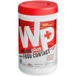 WipesPlus 7"x9" 100-Count No-Rinse Food Contact Surface Sanitizing Wipes